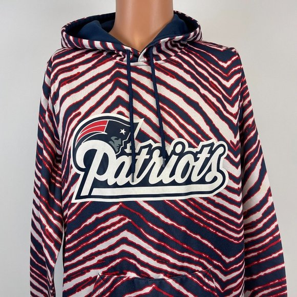 NFL Team Other - New England Patriots Zebra Print Hoodie Sweatshirt Zubaz NFL Team Football M